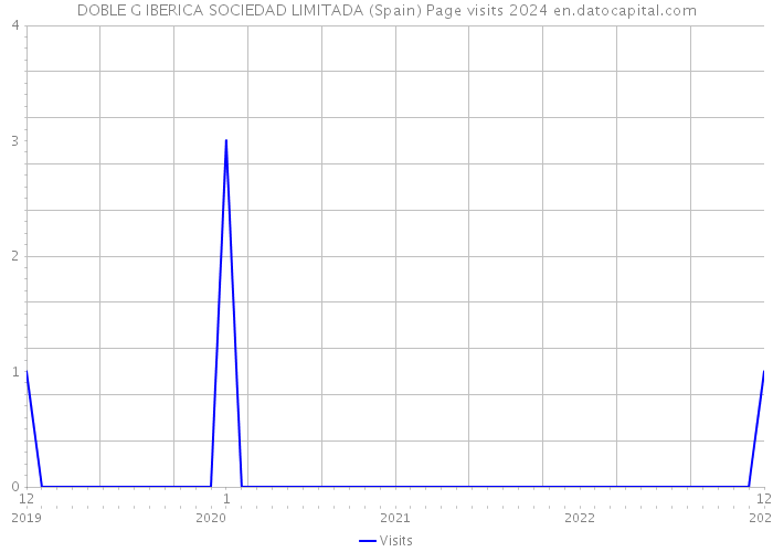 DOBLE G IBERICA SOCIEDAD LIMITADA (Spain) Page visits 2024 