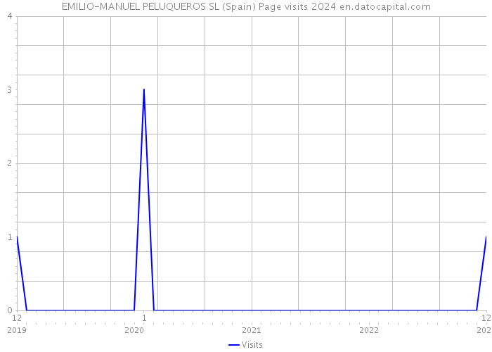 EMILIO-MANUEL PELUQUEROS SL (Spain) Page visits 2024 