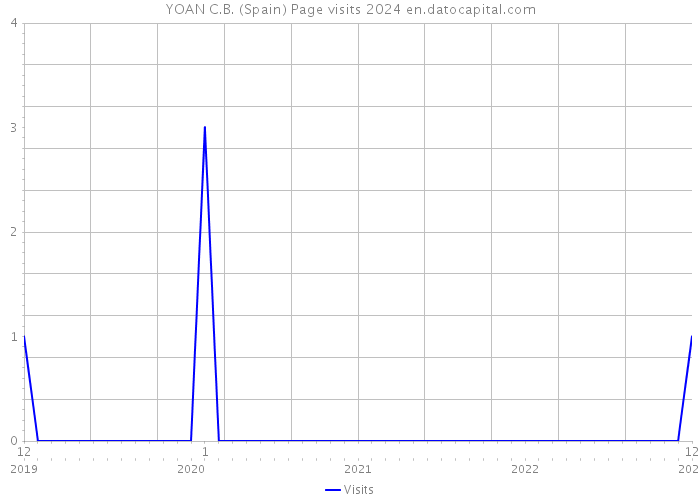 YOAN C.B. (Spain) Page visits 2024 