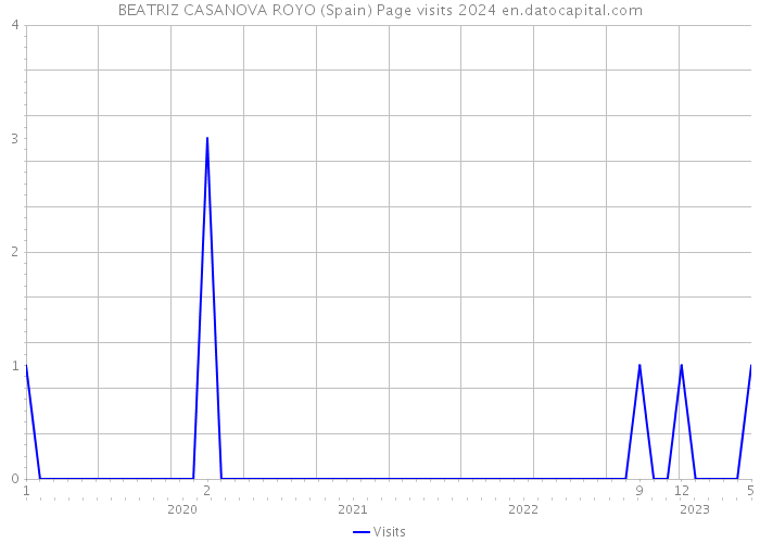 BEATRIZ CASANOVA ROYO (Spain) Page visits 2024 
