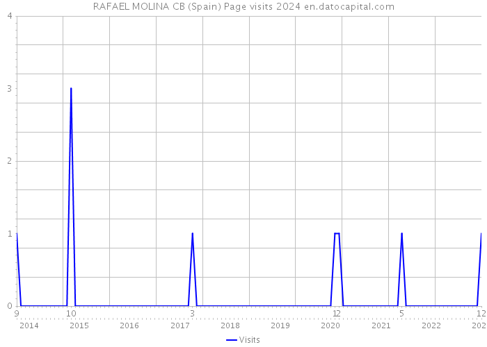 RAFAEL MOLINA CB (Spain) Page visits 2024 