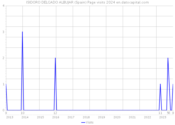 ISIDORO DELGADO ALBUJAR (Spain) Page visits 2024 