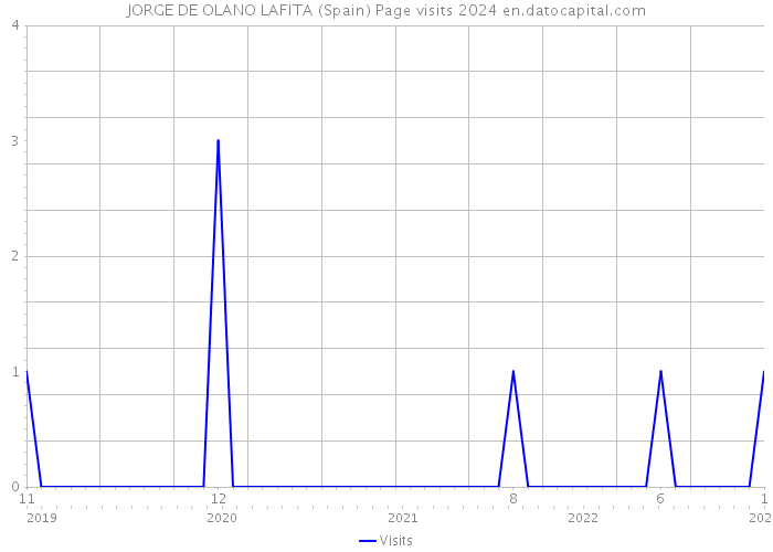 JORGE DE OLANO LAFITA (Spain) Page visits 2024 