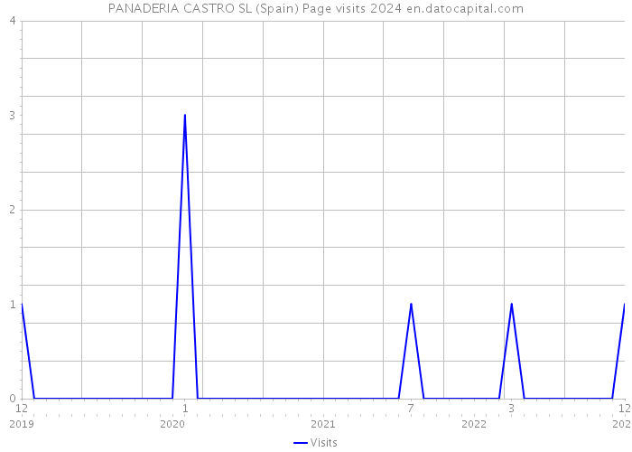 PANADERIA CASTRO SL (Spain) Page visits 2024 