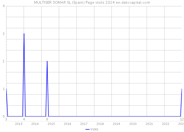 MULTISER SOMAR SL (Spain) Page visits 2024 