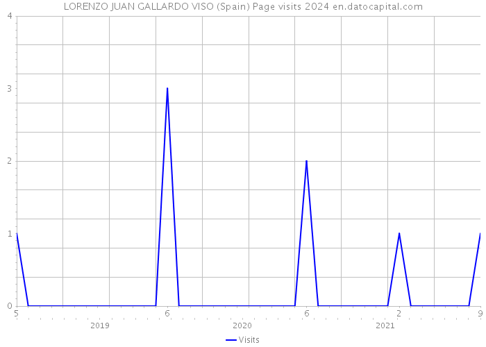 LORENZO JUAN GALLARDO VISO (Spain) Page visits 2024 