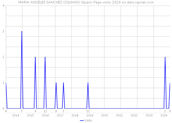 MARIA ANGELES SANCHEZ IZQUIANO (Spain) Page visits 2024 