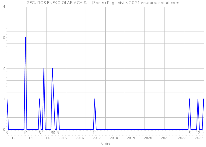 SEGUROS ENEKO OLARIAGA S.L. (Spain) Page visits 2024 