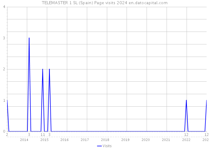 TELEMASTER 1 SL (Spain) Page visits 2024 