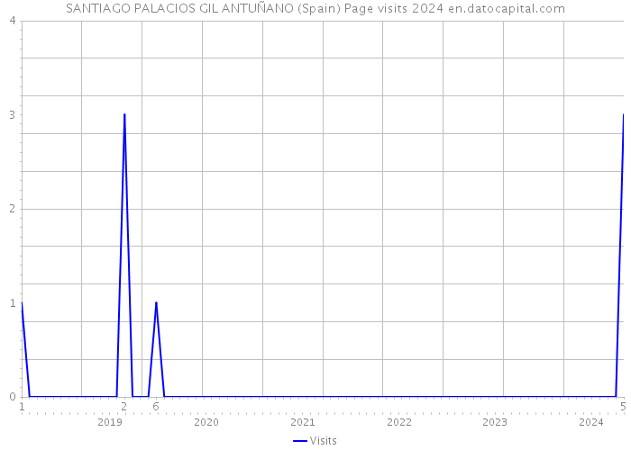 SANTIAGO PALACIOS GIL ANTUÑANO (Spain) Page visits 2024 