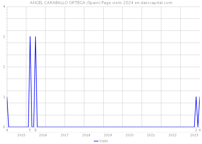 ANGEL CARABALLO ORTEGA (Spain) Page visits 2024 