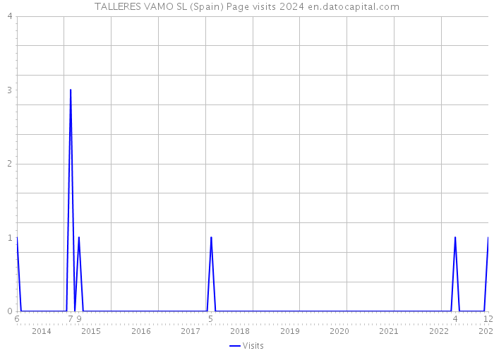 TALLERES VAMO SL (Spain) Page visits 2024 