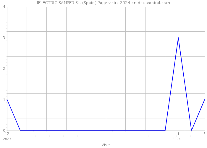 IELECTRIC SANPER SL. (Spain) Page visits 2024 