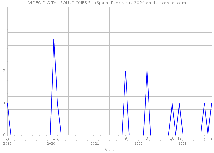 VIDEO DIGITAL SOLUCIONES S.L (Spain) Page visits 2024 