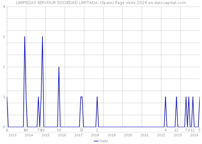 LIMPIEZAS SERVISUR SOCIEDAD LIMITADA. (Spain) Page visits 2024 