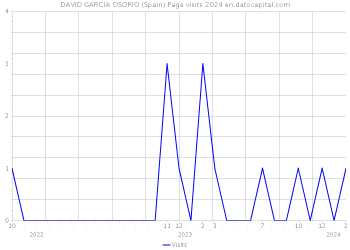 DAVID GARCIA OSORIO (Spain) Page visits 2024 