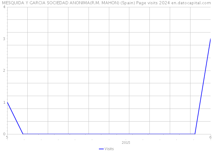 MESQUIDA Y GARCIA SOCIEDAD ANONIMA(R.M. MAHON) (Spain) Page visits 2024 