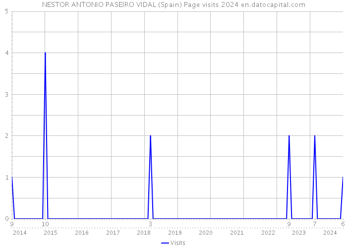 NESTOR ANTONIO PASEIRO VIDAL (Spain) Page visits 2024 