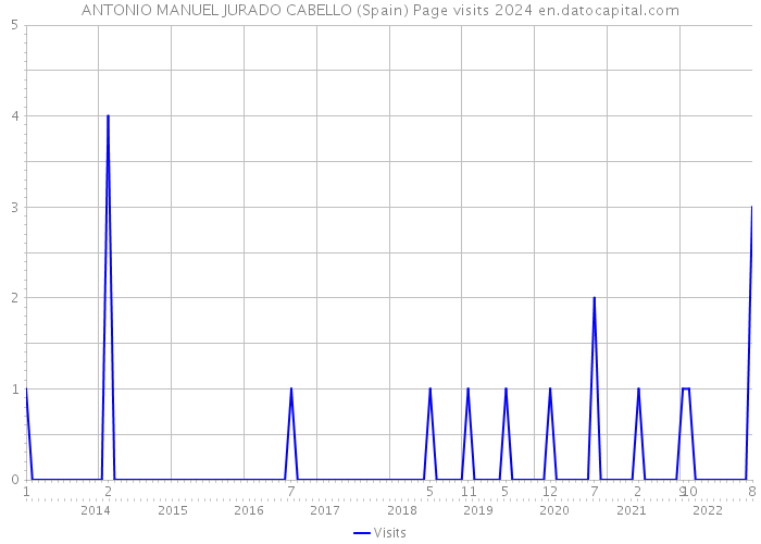 ANTONIO MANUEL JURADO CABELLO (Spain) Page visits 2024 