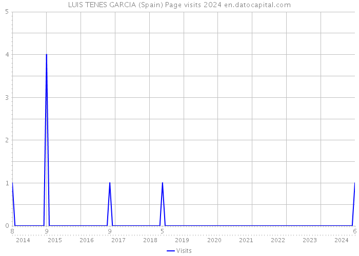 LUIS TENES GARCIA (Spain) Page visits 2024 