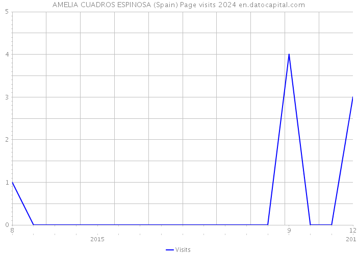 AMELIA CUADROS ESPINOSA (Spain) Page visits 2024 