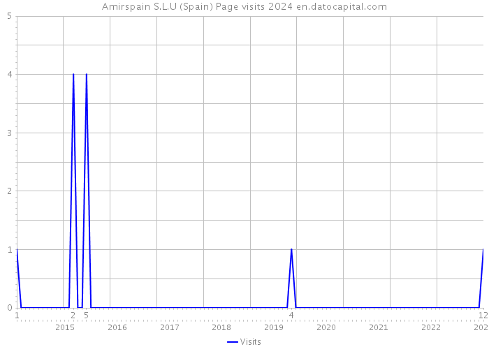 Amirspain S.L.U (Spain) Page visits 2024 