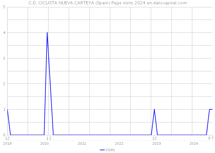 C.D. CICLISTA NUEVA CARTEYA (Spain) Page visits 2024 