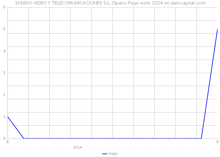 SONIDO VIDEO Y TELECOMUNICACIONES S.L. (Spain) Page visits 2024 