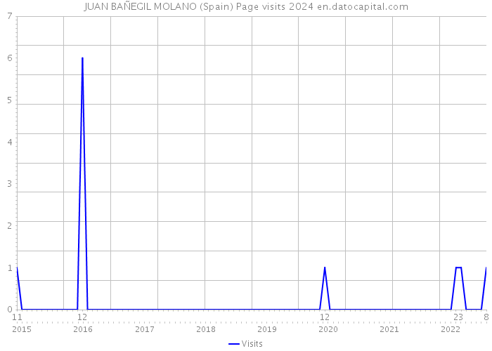 JUAN BAÑEGIL MOLANO (Spain) Page visits 2024 