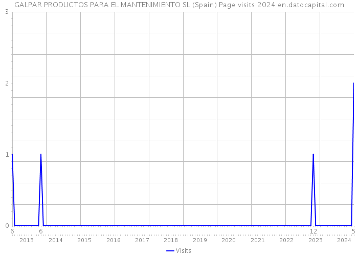 GALPAR PRODUCTOS PARA EL MANTENIMIENTO SL (Spain) Page visits 2024 