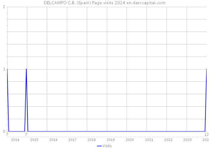 DELCAMPO C.B. (Spain) Page visits 2024 