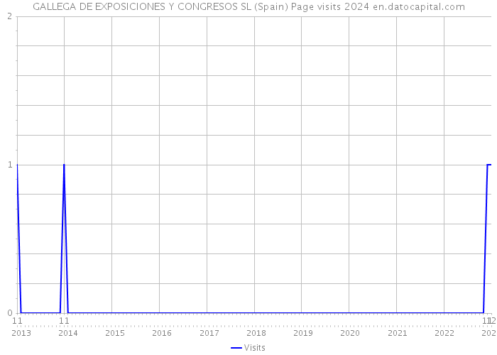 GALLEGA DE EXPOSICIONES Y CONGRESOS SL (Spain) Page visits 2024 