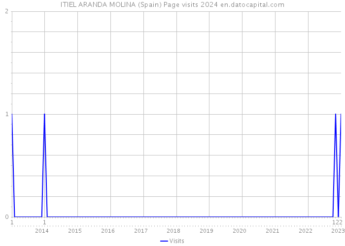 ITIEL ARANDA MOLINA (Spain) Page visits 2024 