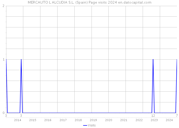 MERCAUTO L ALCUDIA S.L. (Spain) Page visits 2024 