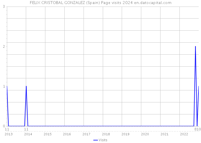 FELIX CRISTOBAL GONZALEZ (Spain) Page visits 2024 