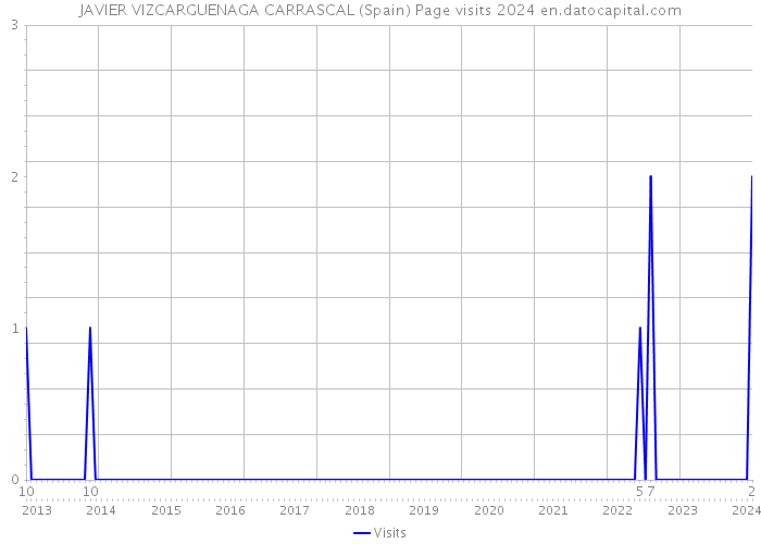 JAVIER VIZCARGUENAGA CARRASCAL (Spain) Page visits 2024 