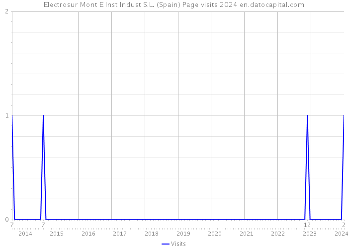 Electrosur Mont E Inst Indust S.L. (Spain) Page visits 2024 