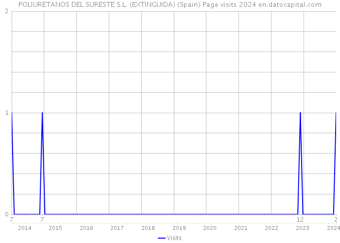 POLIURETANOS DEL SURESTE S.L. (EXTINGUIDA) (Spain) Page visits 2024 