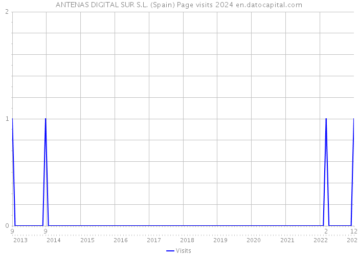 ANTENAS DIGITAL SUR S.L. (Spain) Page visits 2024 