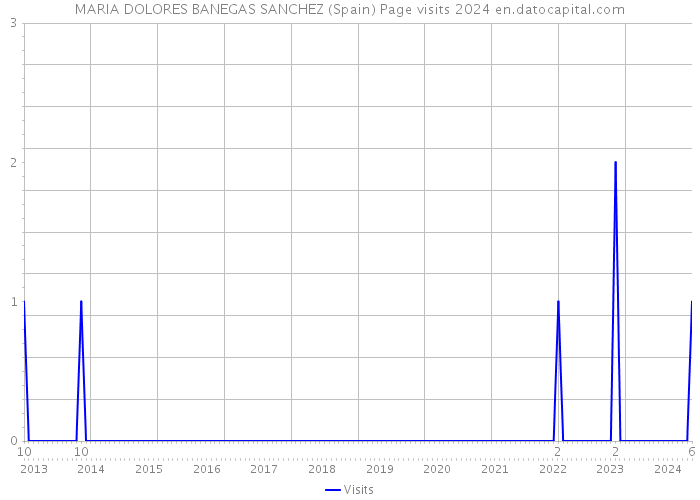 MARIA DOLORES BANEGAS SANCHEZ (Spain) Page visits 2024 