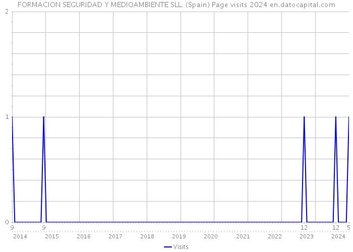 FORMACION SEGURIDAD Y MEDIOAMBIENTE SLL. (Spain) Page visits 2024 