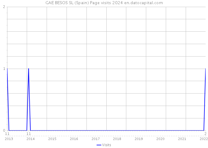 GAE BESOS SL (Spain) Page visits 2024 