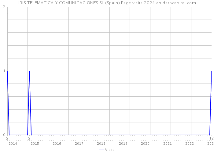 IRIS TELEMATICA Y COMUNICACIONES SL (Spain) Page visits 2024 