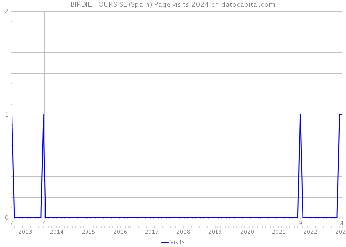 BIRDIE TOURS SL (Spain) Page visits 2024 