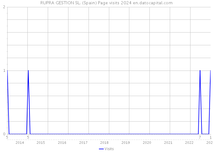 RUPRA GESTION SL. (Spain) Page visits 2024 