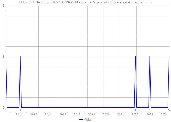 FLORENTINA CESPEDES CARRION M (Spain) Page visits 2024 