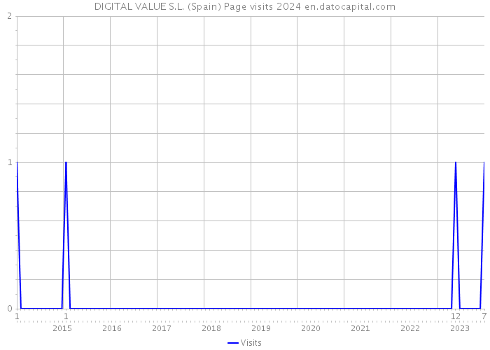 DIGITAL VALUE S.L. (Spain) Page visits 2024 