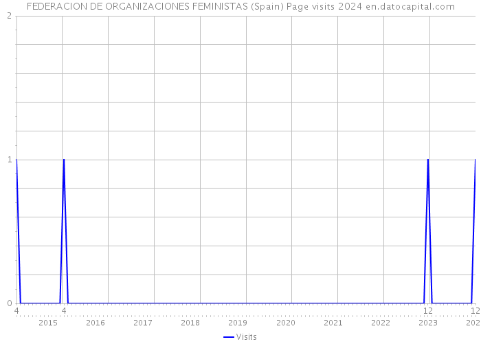 FEDERACION DE ORGANIZACIONES FEMINISTAS (Spain) Page visits 2024 