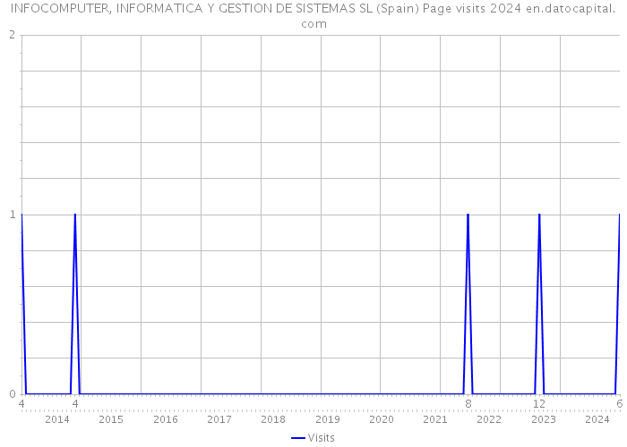 INFOCOMPUTER, INFORMATICA Y GESTION DE SISTEMAS SL (Spain) Page visits 2024 