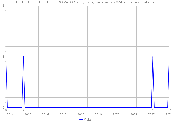 DISTRIBUCIONES GUERRERO VALOR S.L. (Spain) Page visits 2024 
